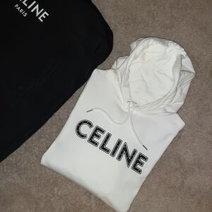 MEN'S CELINE PARIS LOOSE COTTON SWEATSHIRT WITH STUDS